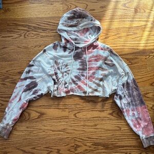 Aeropostale Tie-Dye Cropped Hoodie